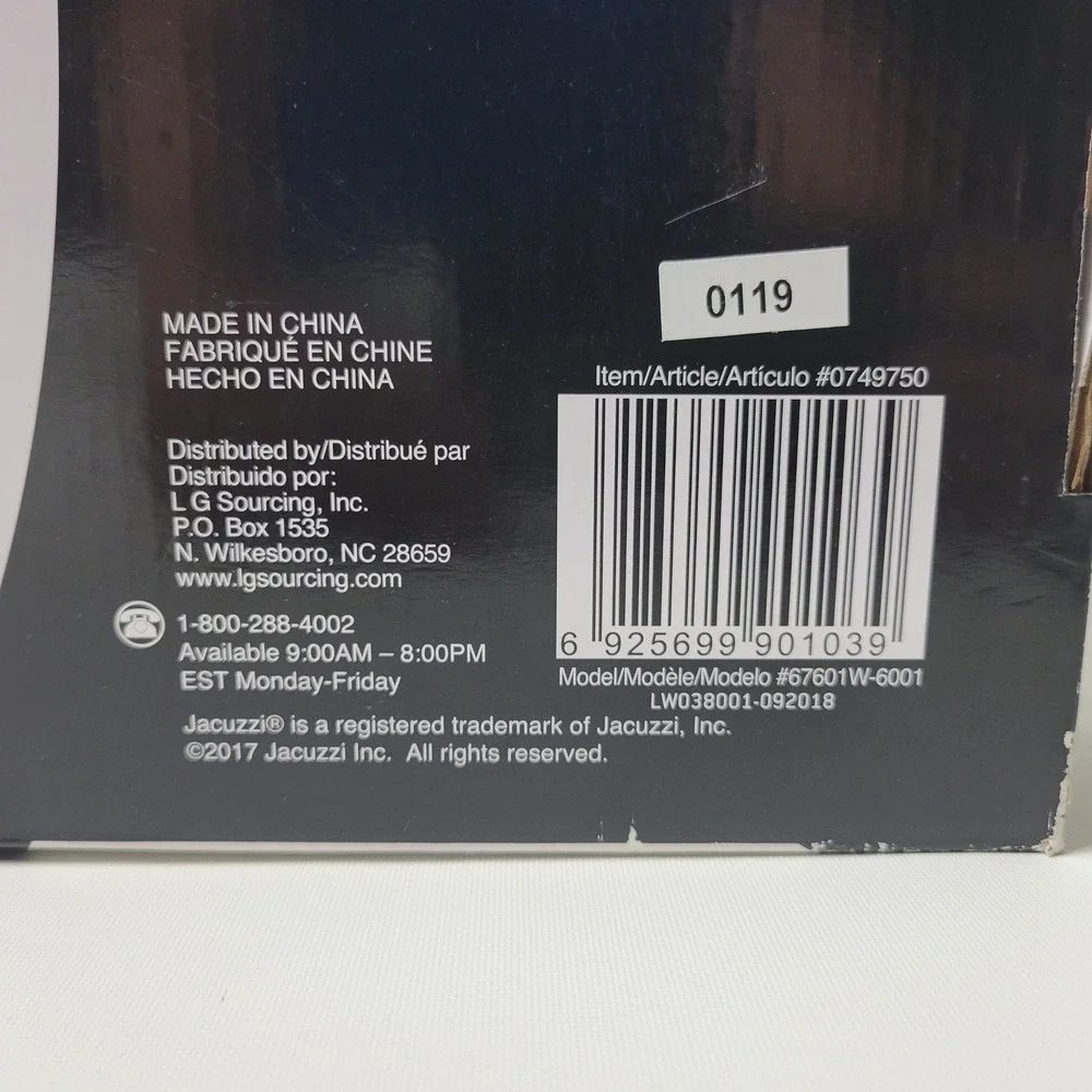 Jacuzzi Alistair Widespread Bathroom Faucet Chrome 0749750 67601W-6001 New